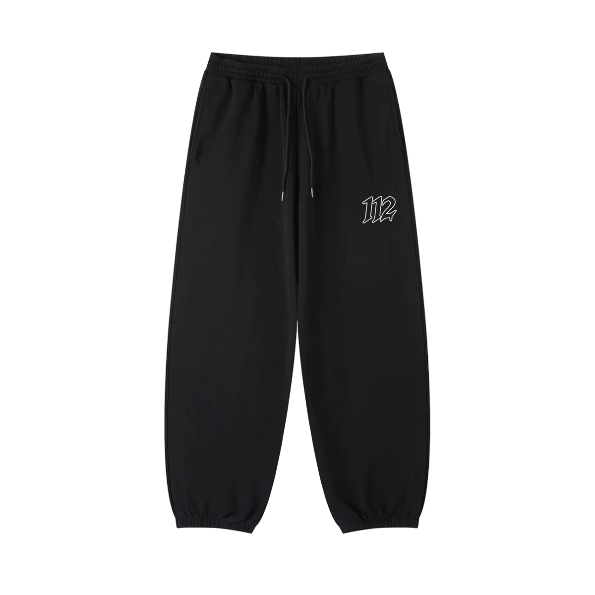 112 Trackpants Black front