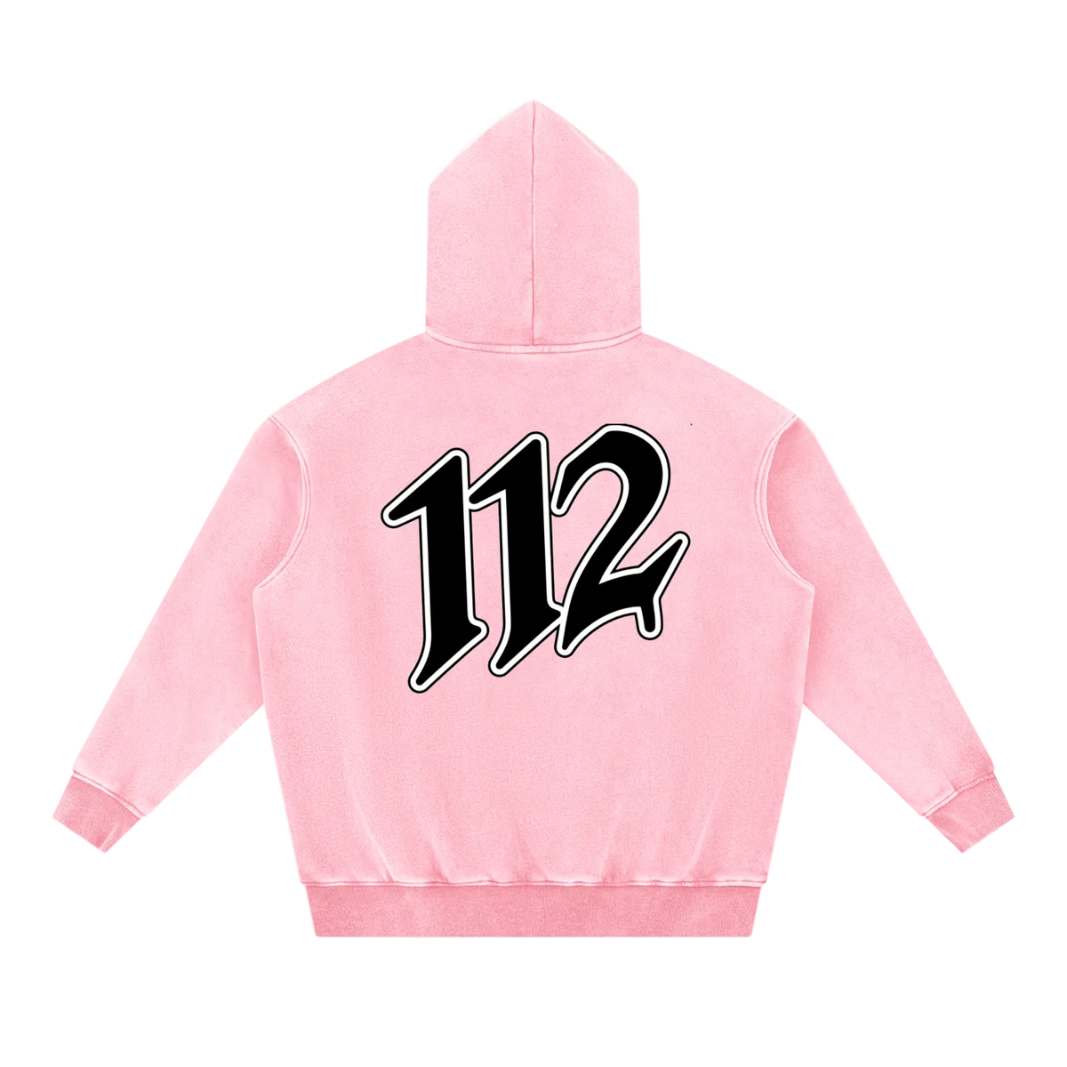 112 Hoodie Pink back