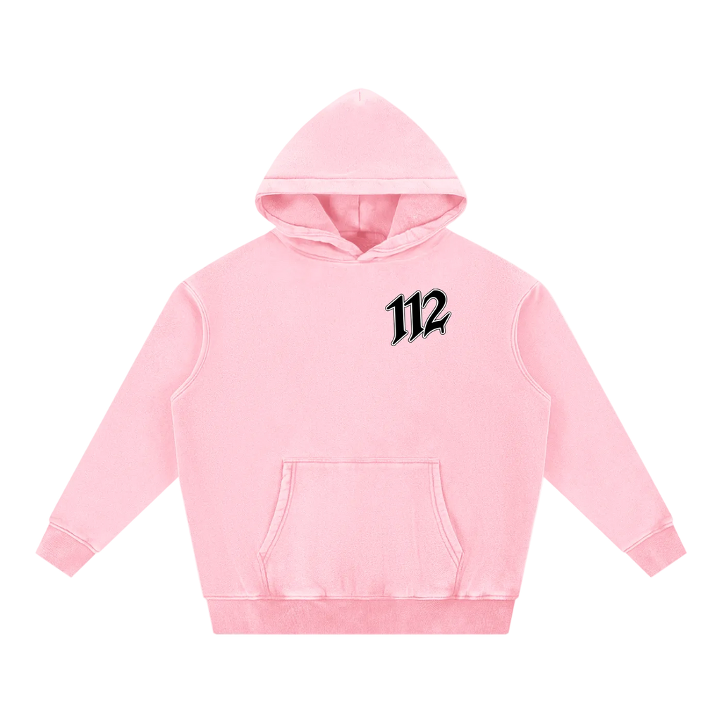112 Hoodie Pink front